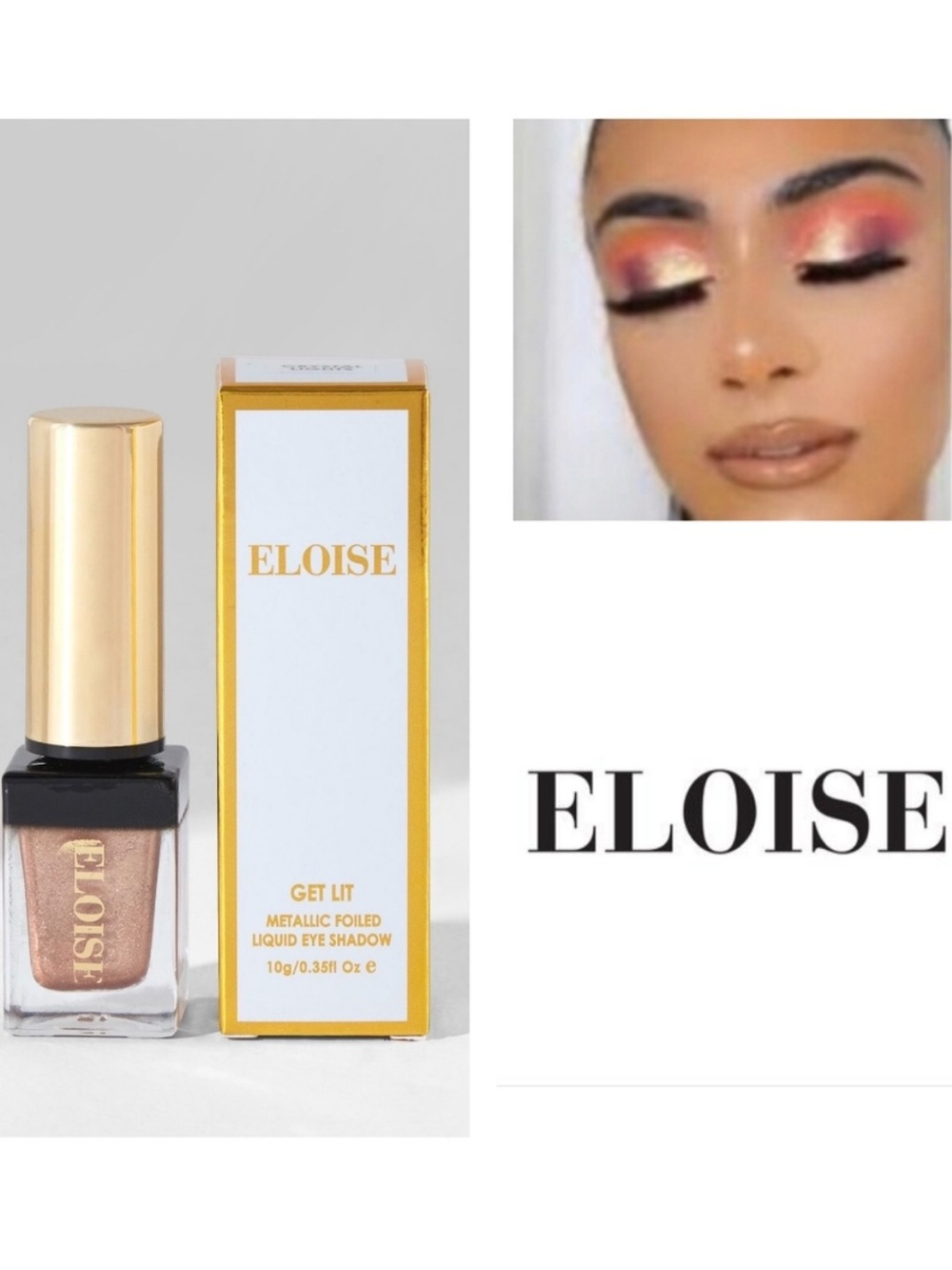 Eloise NIB Get Lit Metallic Foiled Liquid Eyeshadow
